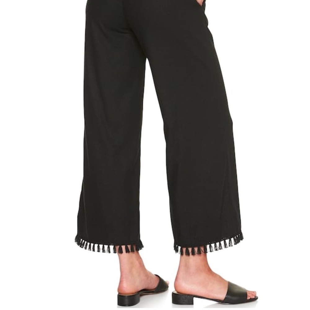 Banana Republic Blake Tassel Hem Crop Pant - Picture 3 of 8